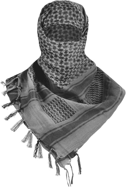 FREE SOLDIER Scarf Military Shemagh Tactical Desert Keffiyeh Head Neck Scarf Arab Wrap with Tassel for Men Women