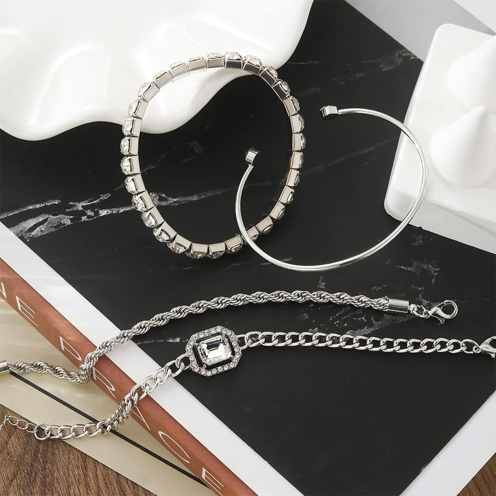 Cubic zirconia tennis bracelet featuring brilliant crystal sparkle