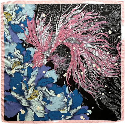 Julunar Silk like Head Scarf for Women - Satin Large Hair Scarves - 35" Square Silk Hair Wrap for Sleeping with Gift Packed