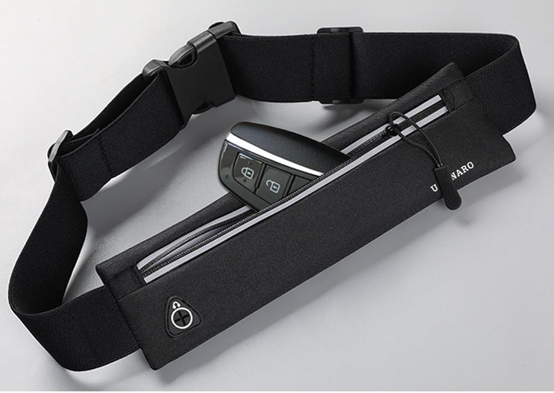 Expandable pocket running phone holder fitting large smartphones