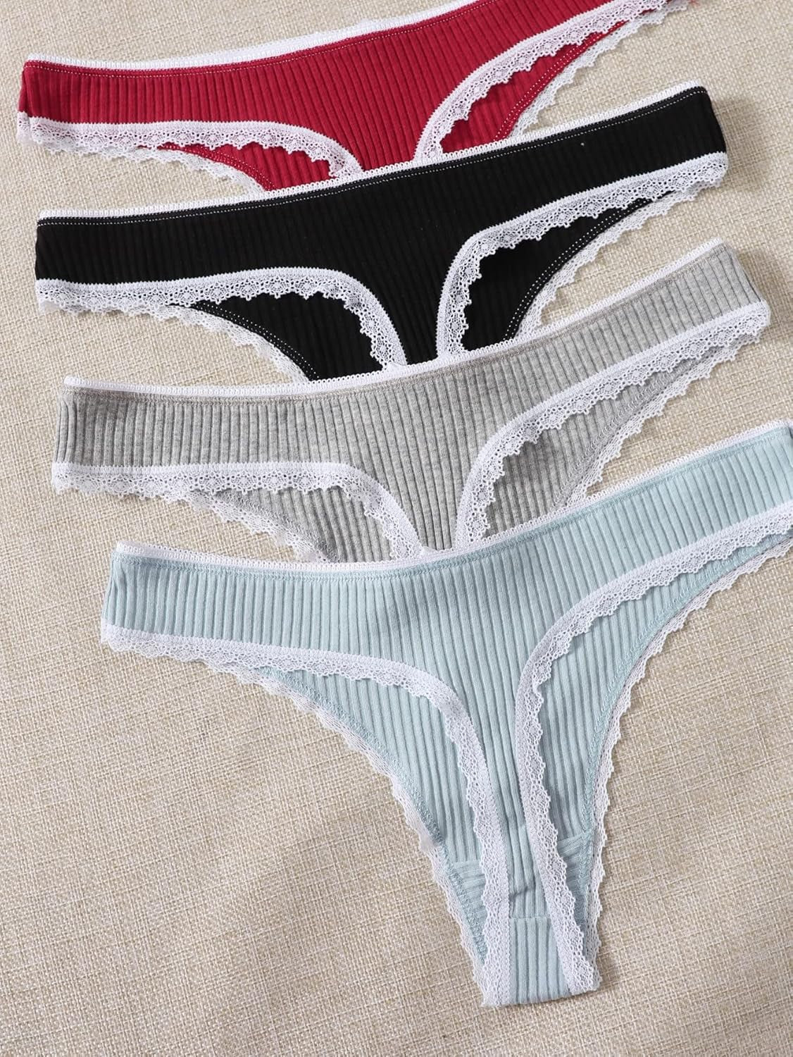 GORGLITTER low rise thong stretch waistband detail
