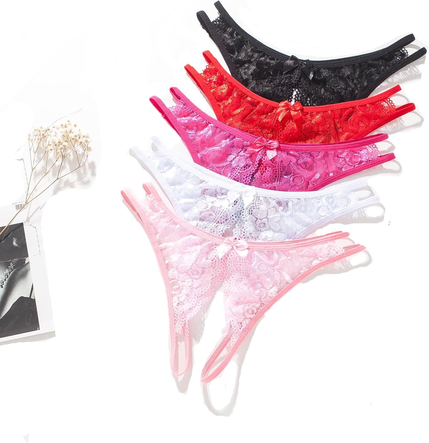 Justgoo lace g-string thong low rise front view