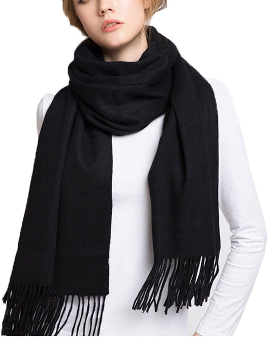 Wander Agio Women'S Fashion Scarves Long Shawl Winter Thick Warm Knit Large Plaid Scarf