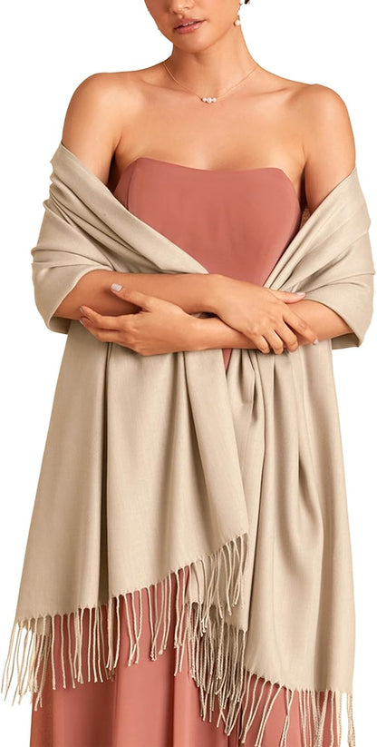 FURTALK Winter Scarf for Women Pashmina Shawl Wraps Soft Warm Fashion Blanket Scarves Gifts