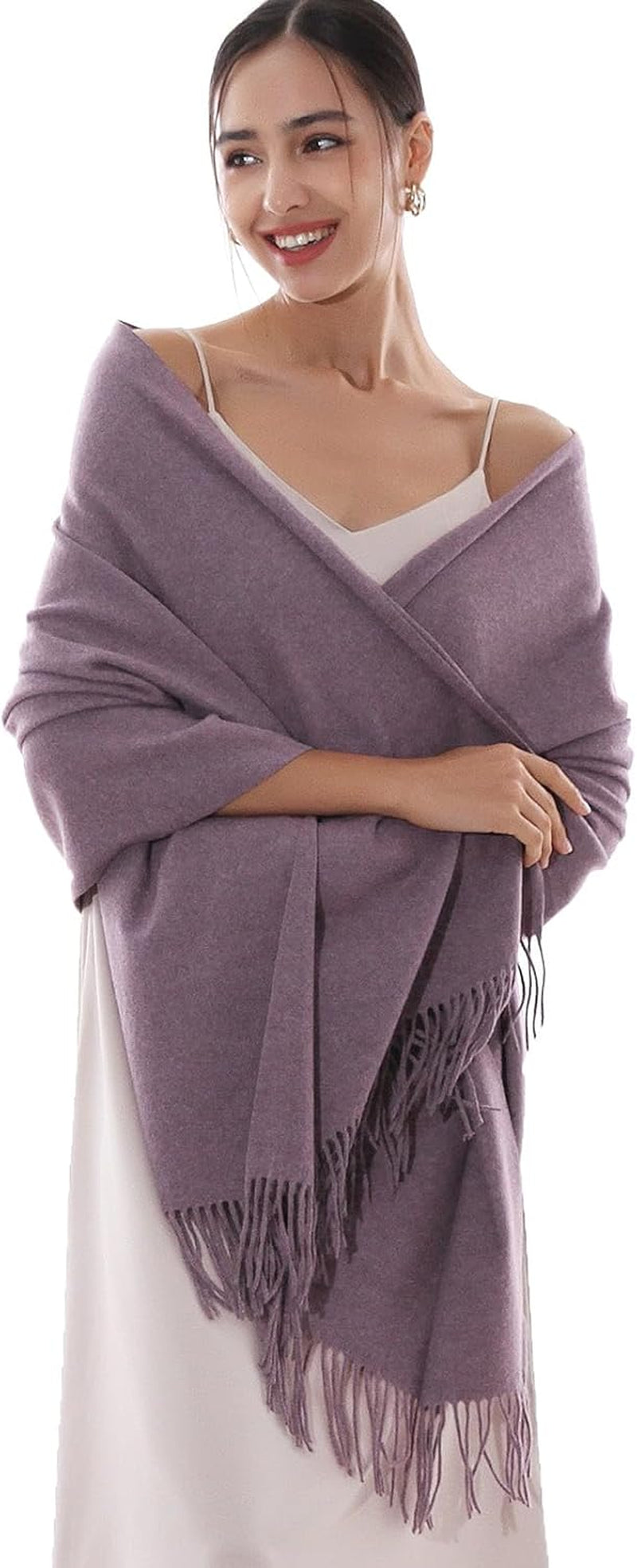 RIIQIICHY Winter Scarfs for Women Pashmina Shawls Wraps for Evening Dresses Large Warm Soft Scarves