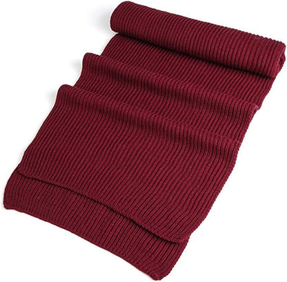 EONPOW Warm Autumn and Winter Scarf, Unisex Pure Color Winter Neck Warm Knitting Yarn Scarf
