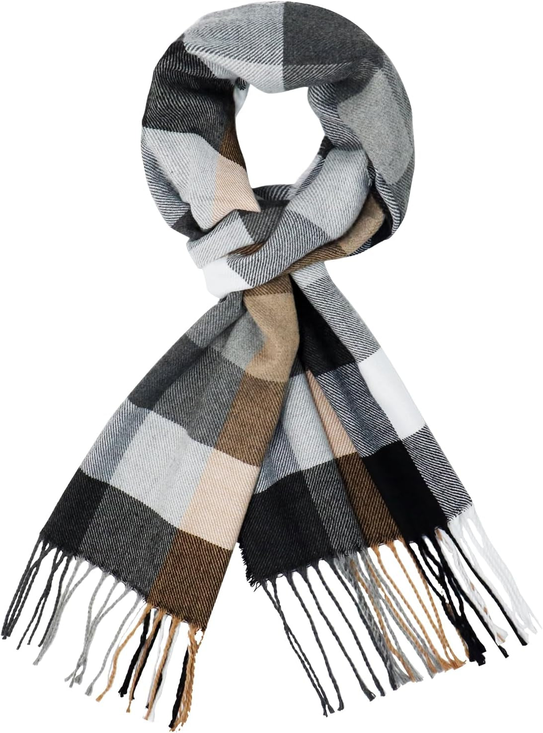 Vimate Plaid Scarf for Men Women Super Soft Classic Tartan Checkered Neck Scarves