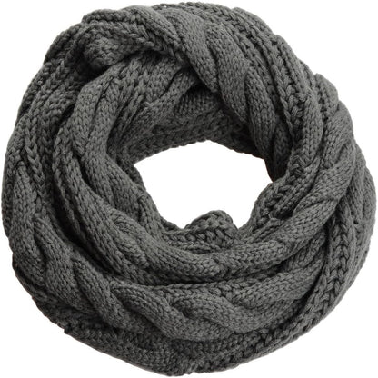 NEOSAN Womens Thick Ribbed Knit Winter Infinity Circle Loop Scarf