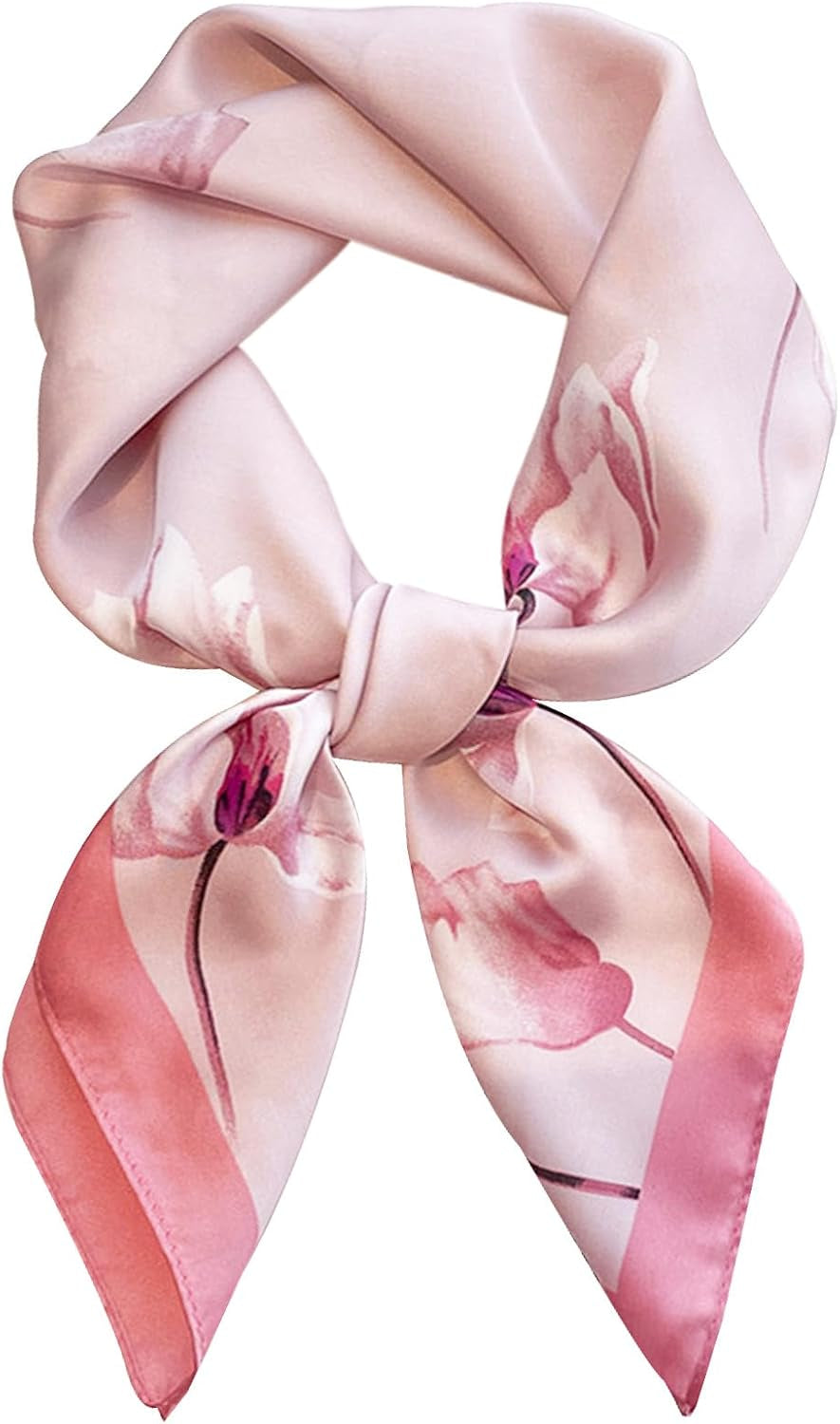 Satin Bandanas Head Scarf for Women Hair Scarves Accessories Lightweight Fashion Wrap Neck Silk Sleeping Headscarf