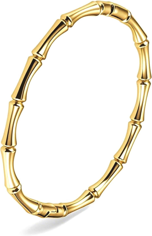 18 K Plated Gold Bracelets for Women Dainty Waterproof Non Tarnish Bangles Stack Charm Fashion Tennis Bracelet Jewelry Gifts Set