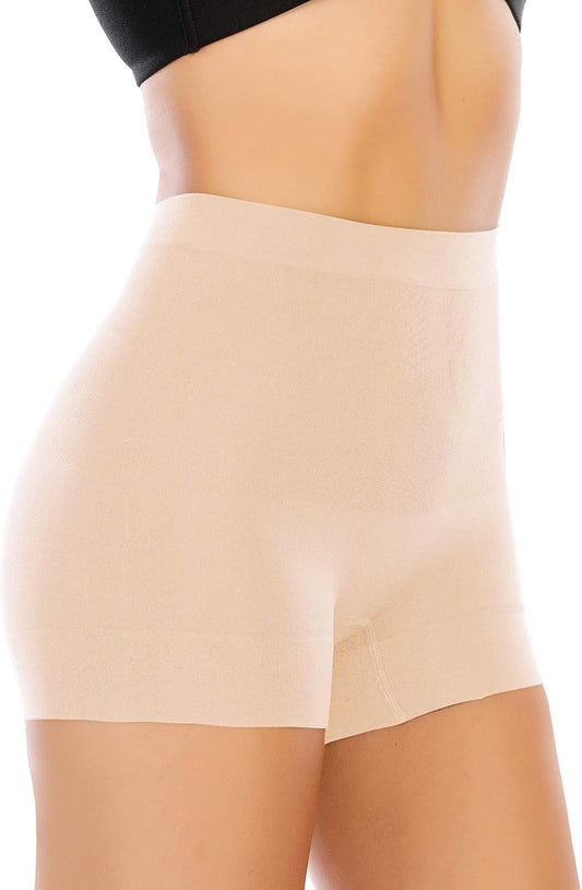 Seamless shaping boyshorts with tummy control fit