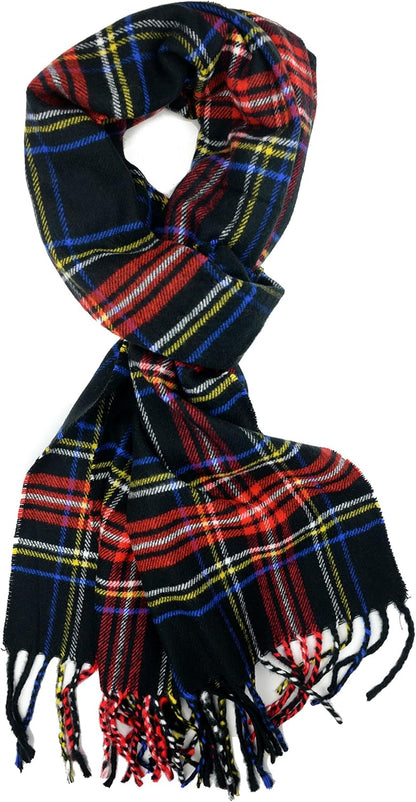 Plum Feathers Super Soft Luxurious Cashmere Feel Unisex for Men and Women Winter Scarf