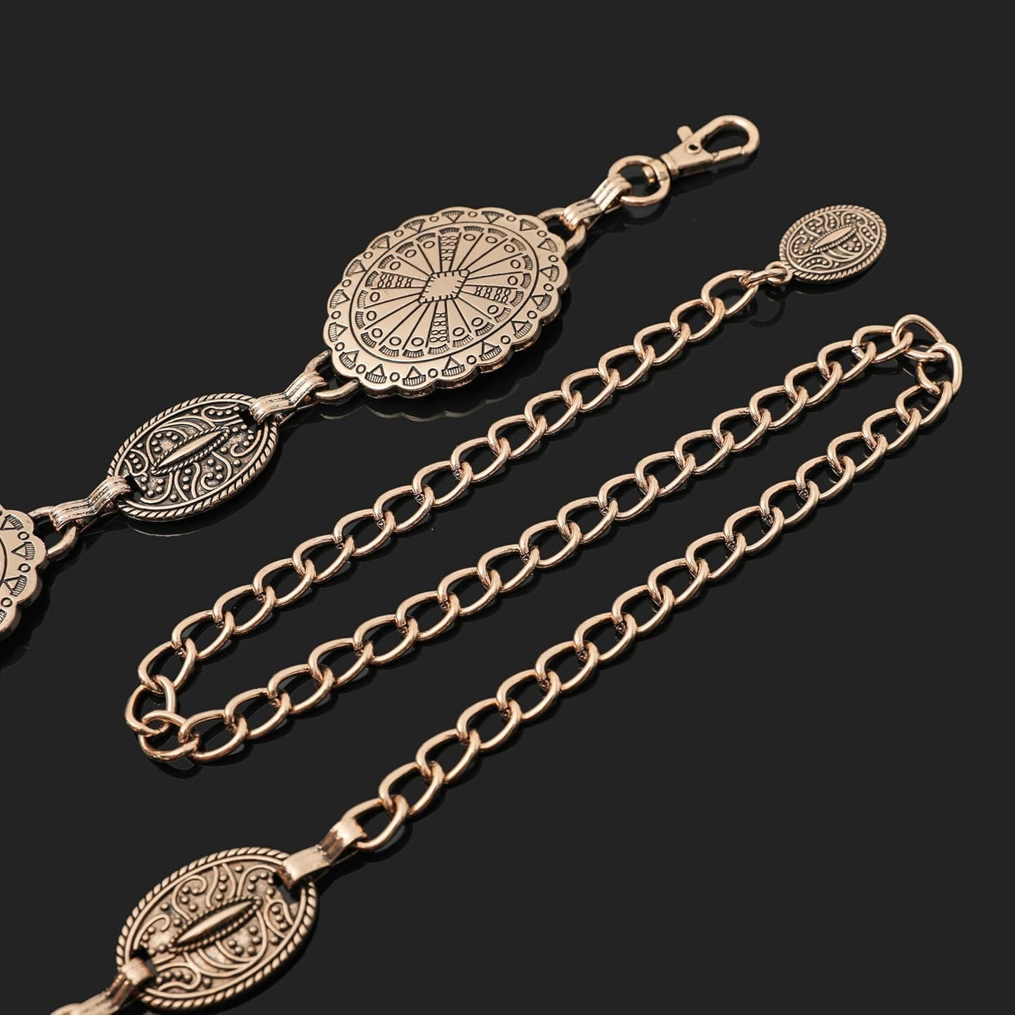 NEOREAL Metal Waist Chain Retro Fashion Body Belly Belt Gold Silver Belts Jewelry Accessories for Women Girls