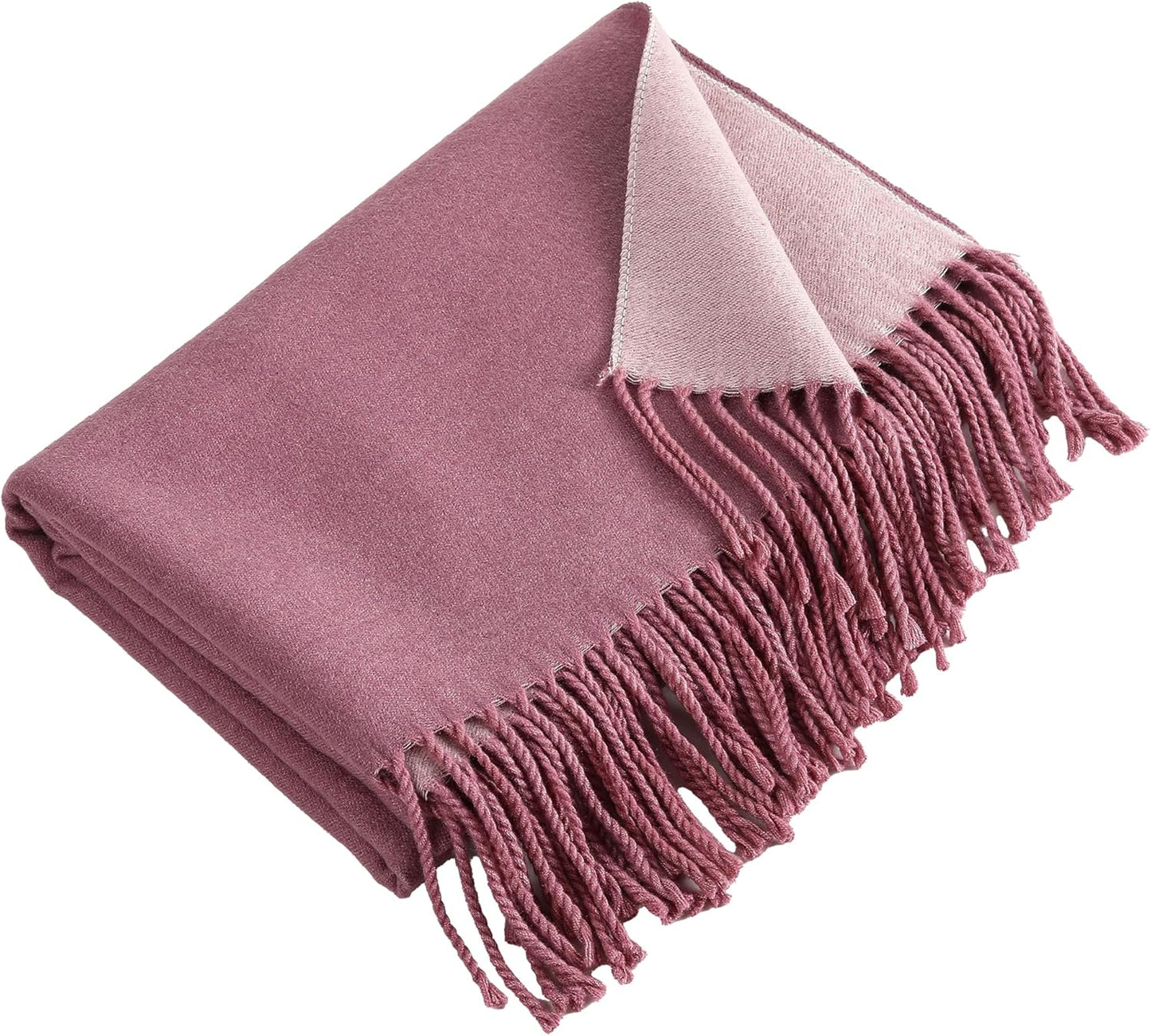 Winter Scarf for Women-Reversible Scarf with Cashmere-Like Softness 70X200Cm - Warm Shawl Wrap -Pashmina Shawls Wrap