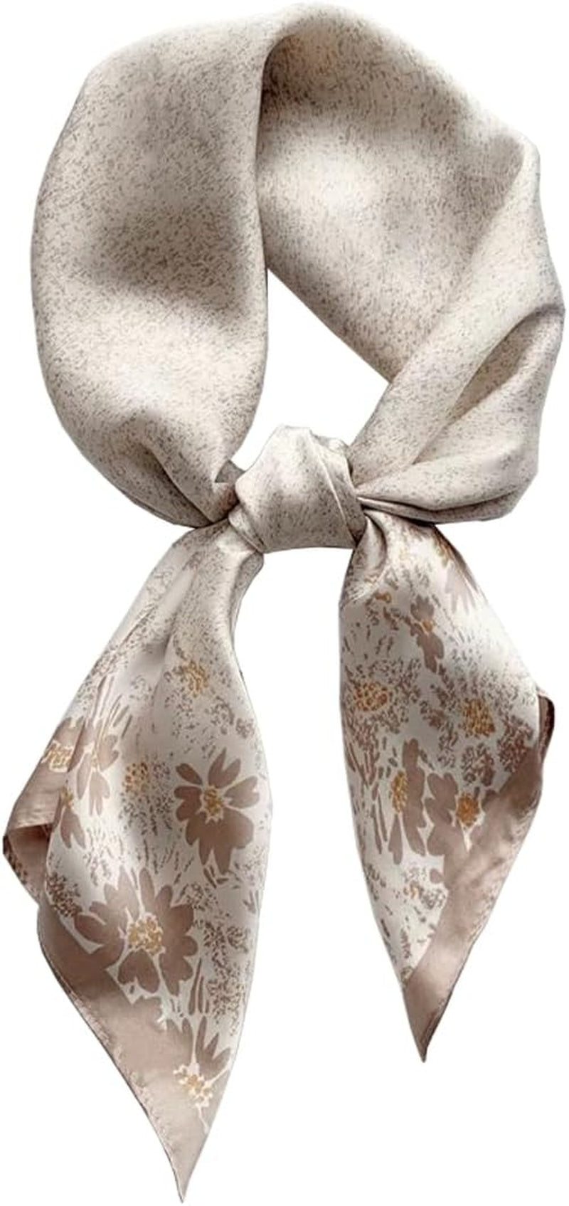 ANDANTINO 100% Mulberry Silk Square Scarf for Hair-25.6" X25.6'' Women Men Natural Silk Neckerchief Digital Printed Headscarf