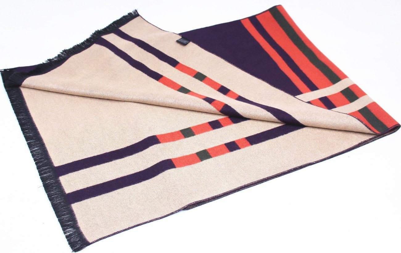 Shubb Men'S Fashion Scarves for Winter Cashmere Feel Scarf for Men 70.8 * 11.8 IN