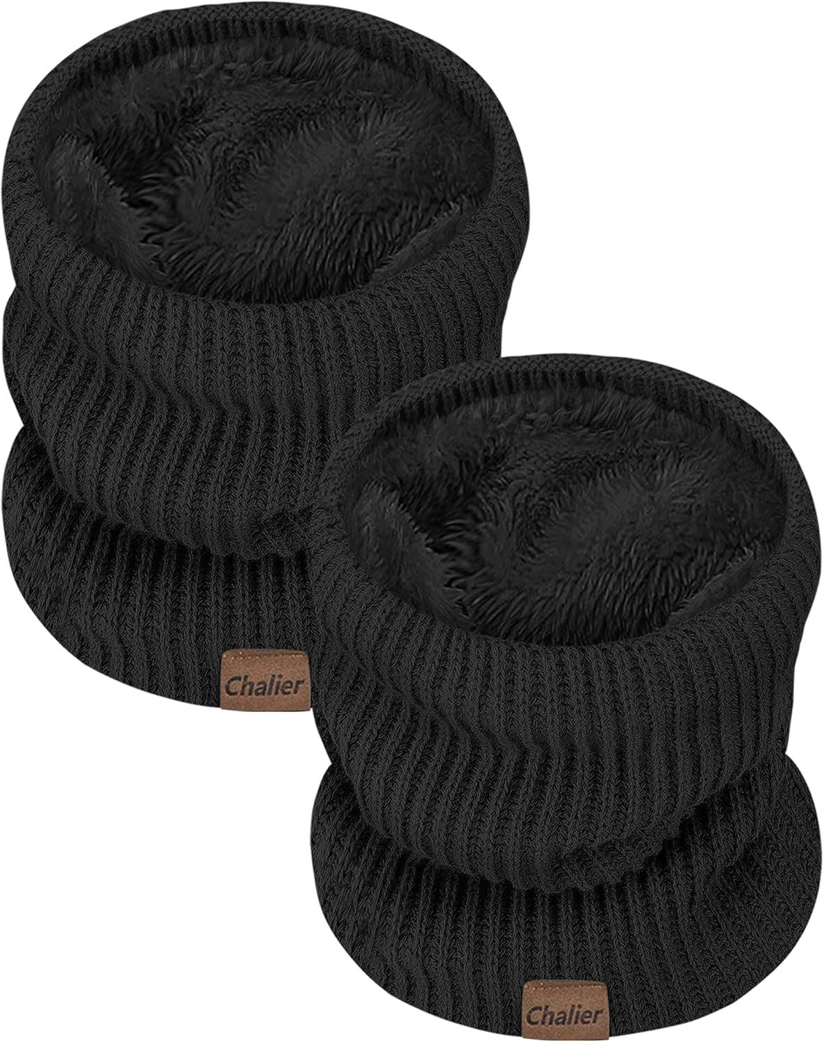 Neck Gaiters for Men Winter Warm Neck Warmer Thick Knit Windproof Gaiter Scarf Cold Weather Scarves