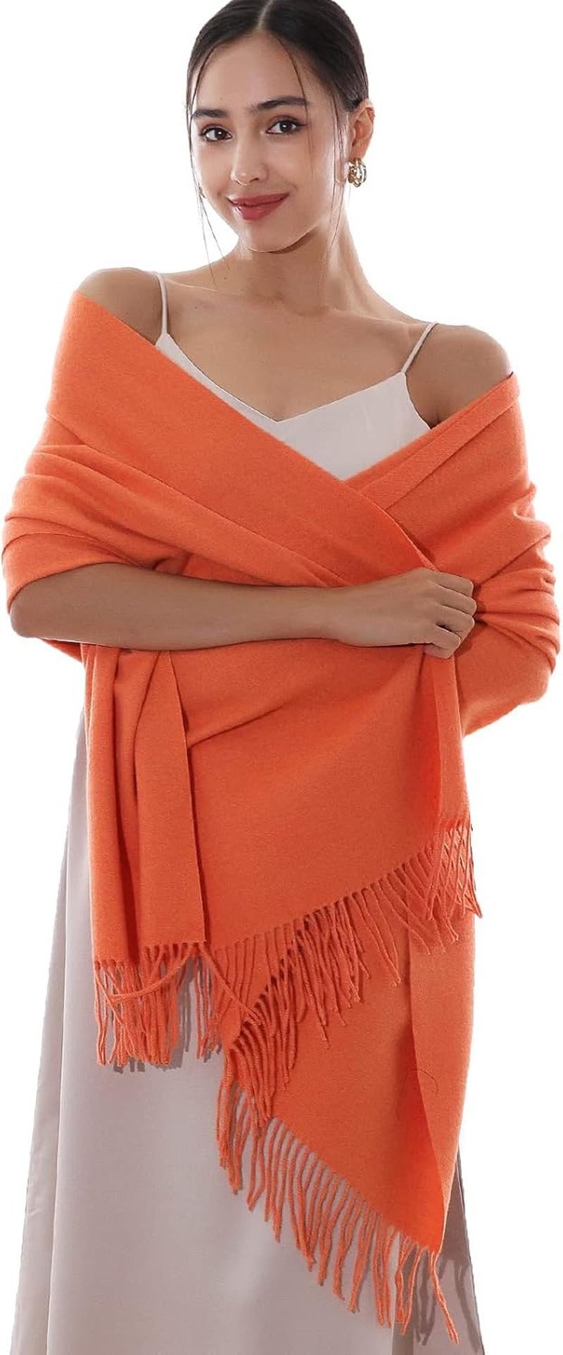 RIIQIICHY Winter Scarfs for Women Pashmina Shawls Wraps for Evening Dresses Large Warm Soft Scarves