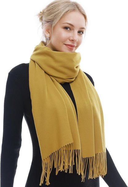 RIIQIICHY Scarf for Women Scarves and Wraps Winter Warm Pashmina Shawl for Cold Weather