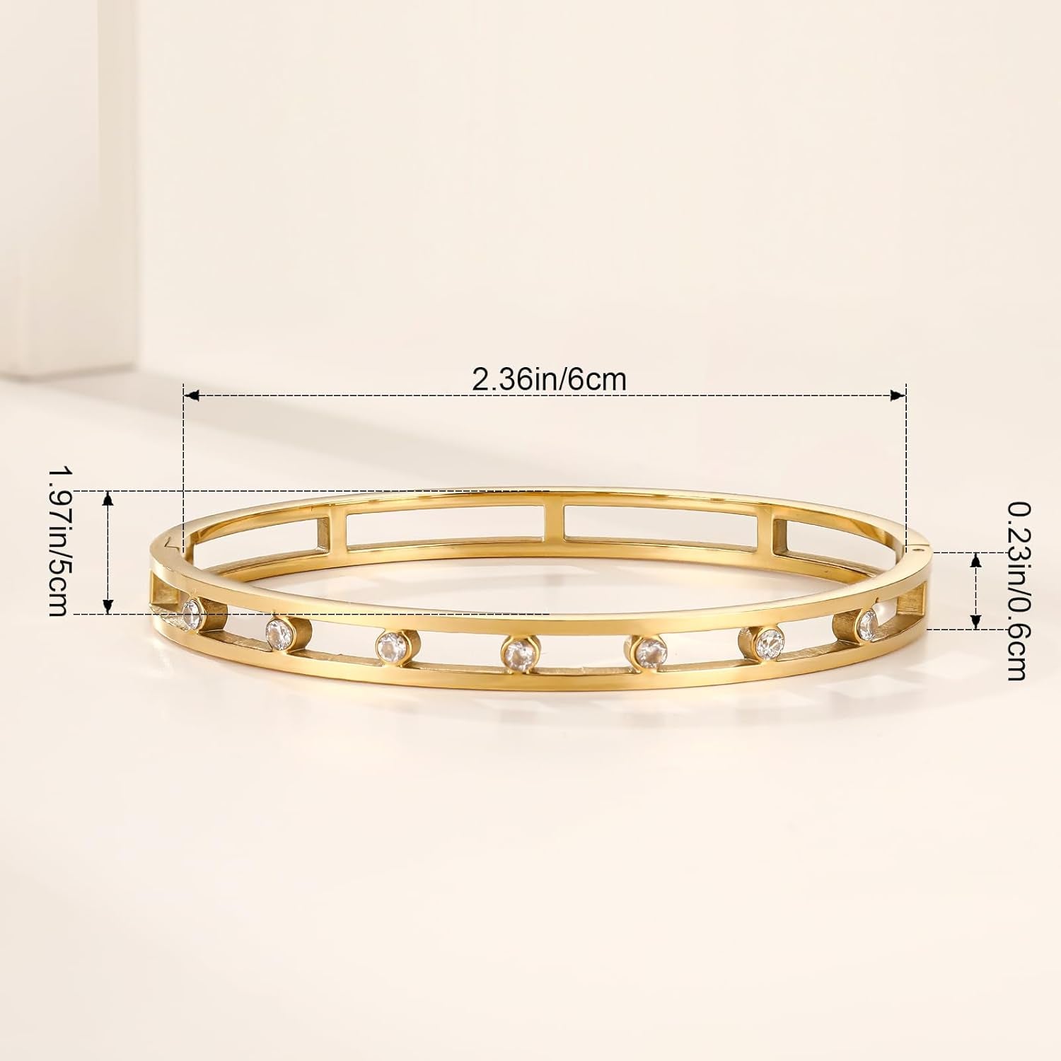 Gold Bangle Bracelets for Women, 18K Gold/Silver Plated Bangles for Women Gold Bracelets for Women Cuff Bracelet Tarnish Free Jewelry for Women Accessories for Her Gifts