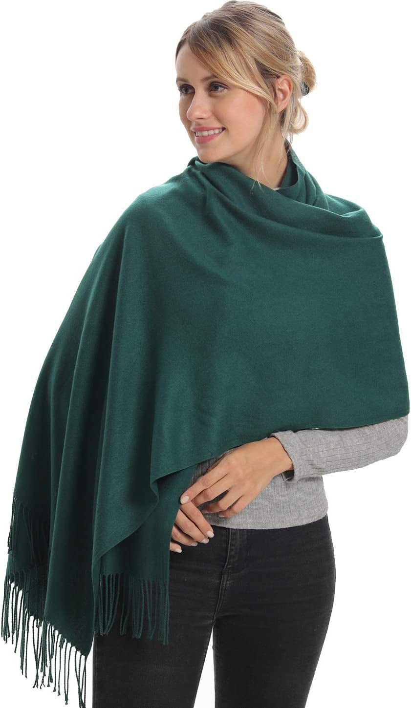 Genovega Women Pashmina Scarf,Evening Wedding Party Shawl Accessories Gift for Bridal