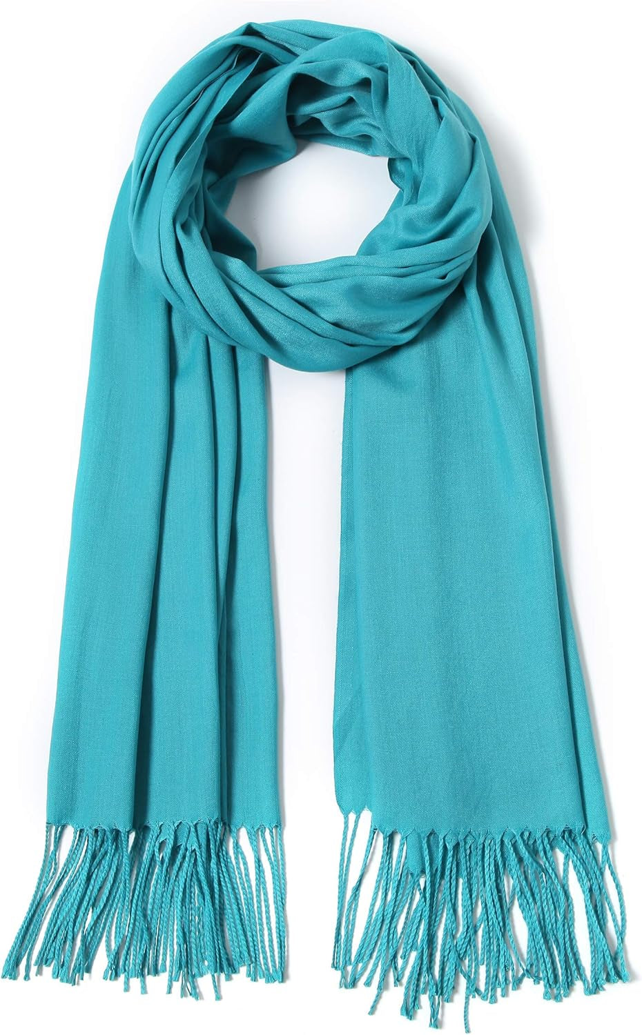 Cindy & Wendy Pashmina Shawls and Wraps Large Scarfs for Women Wedding Party Bridal Long Fashion Solid Shawl Wrap Fringes