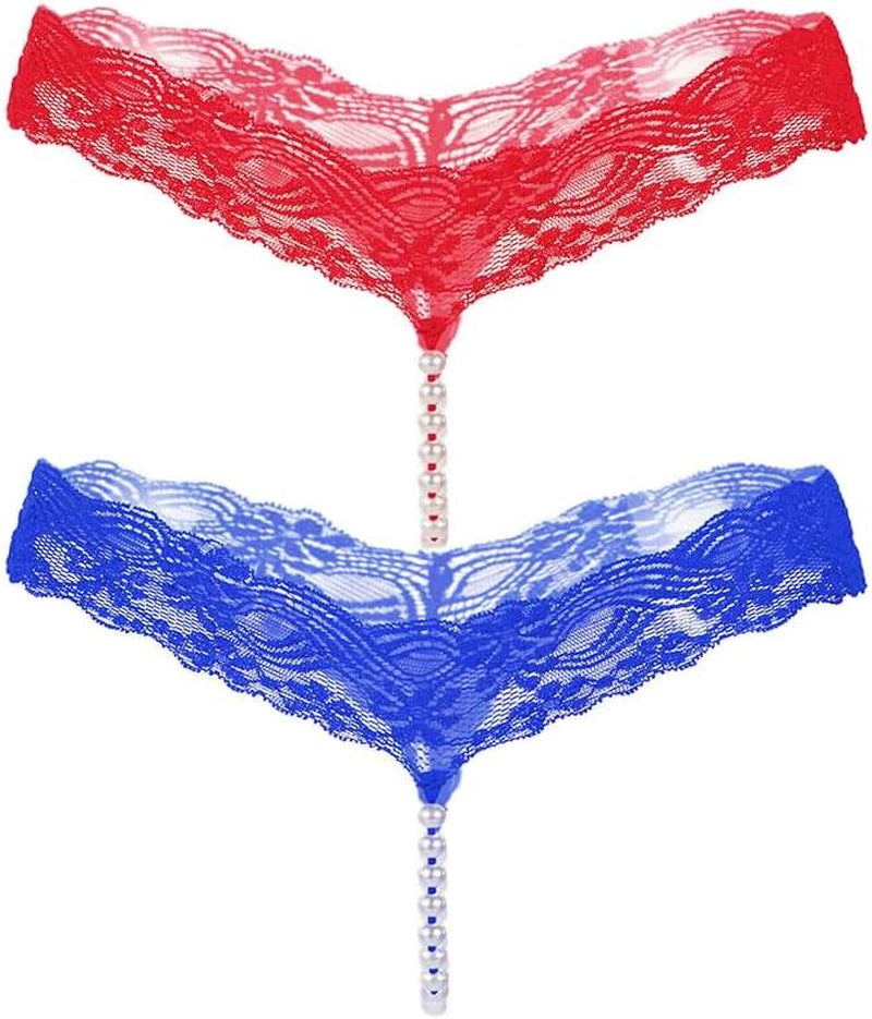 Pearl chain G-string thongs 2 pack product shot
