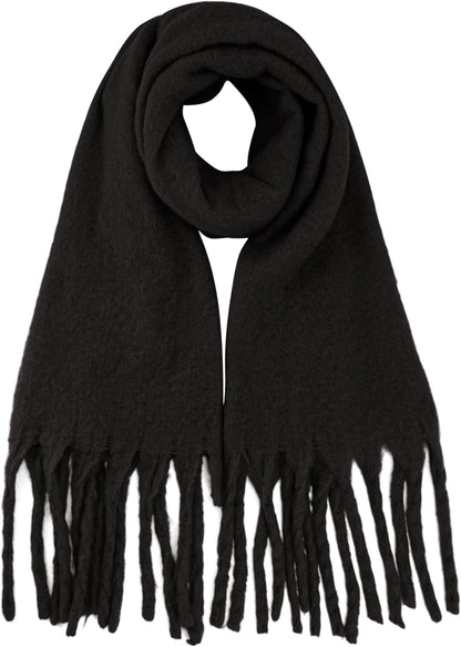 Missshorthair Thick Scarf for Women Big Chunky Colorful Blanket Fluffy Soft Scarves Winter Colorful Shawl Warps