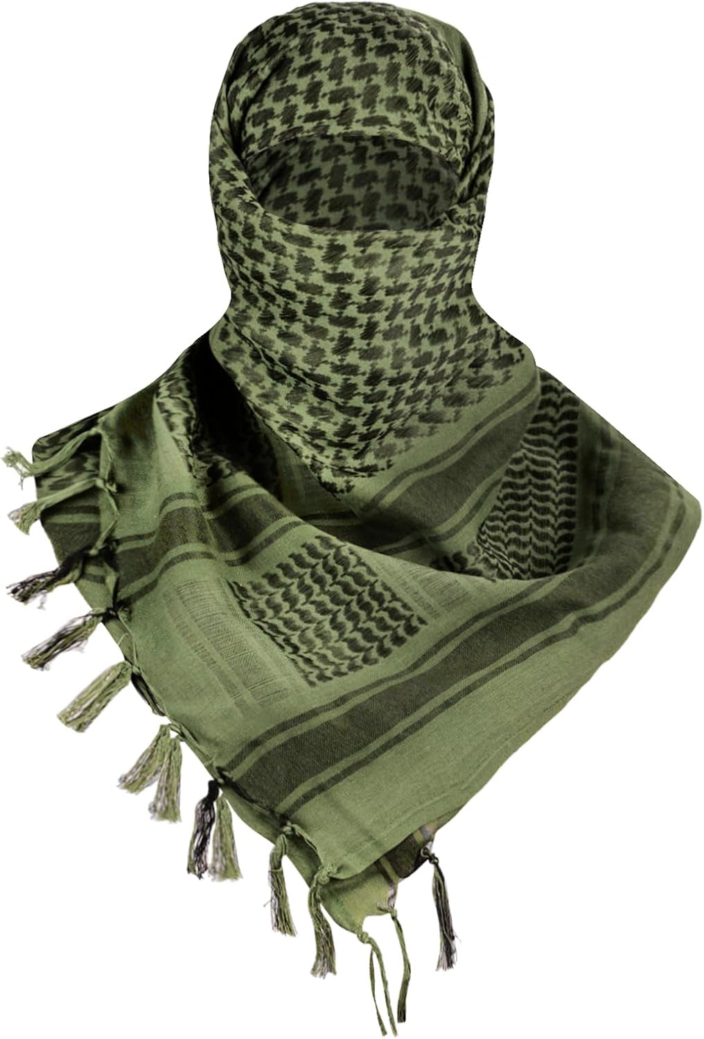 FREE SOLDIER Scarf Military Shemagh Tactical Desert Keffiyeh Head Neck Scarf Arab Wrap with Tassel for Men Women