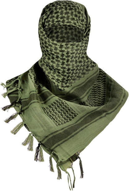 FREE SOLDIER Scarf Military Shemagh Tactical Desert Keffiyeh Head Neck Scarf Arab Wrap with Tassel for Men Women