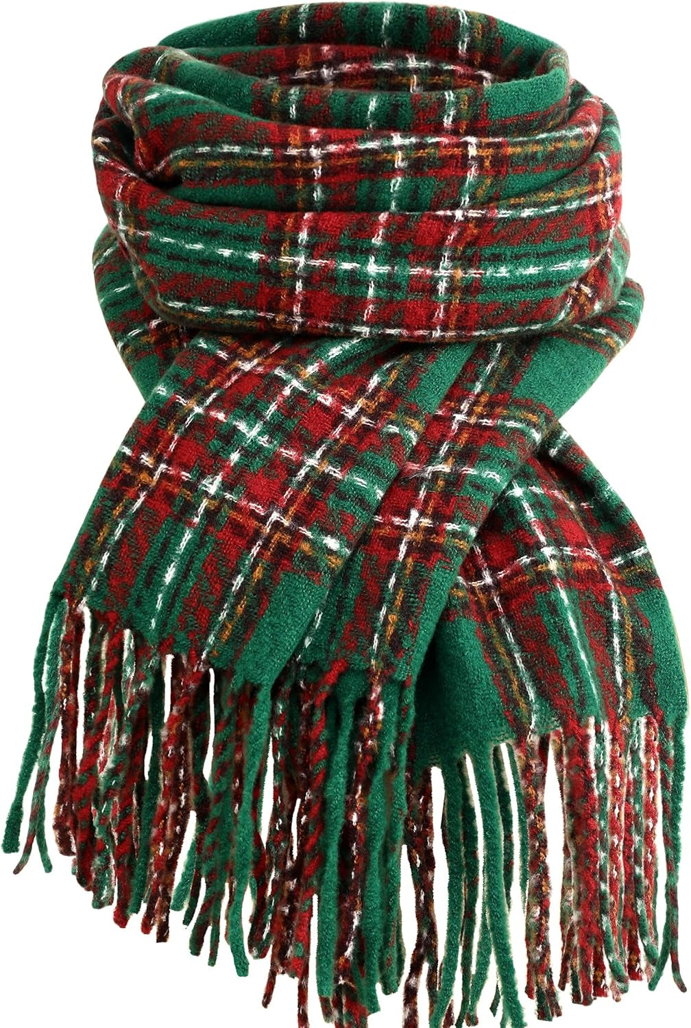 Winter Scarf for Women, Fashion Long Plaid Shawls Big Grid Winter Warm Lattice Large Scarf