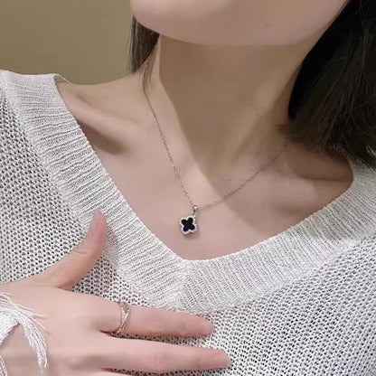 Four Leaf Clover Necklace for Women,14K Gold Plated Dainty Lucky Clover Pendent Necklace Trendy Cute Simple Women'S Jewelry Gift