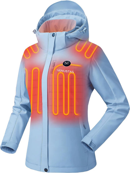 Close-up of heating technology and fabric