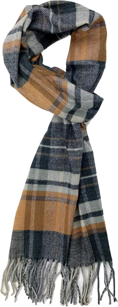 Plum Feathers Super Soft Luxurious Cashmere Feel Unisex for Men and Women Winter Scarf