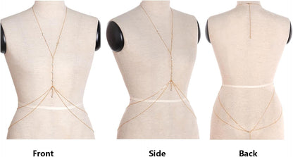 Sexy Body Chain Bra Bikini Waist Belly Body Chains Beach Body Necklace Jewelry for Women