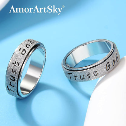 Fidget spinner ring available in multiple sizes 6-10