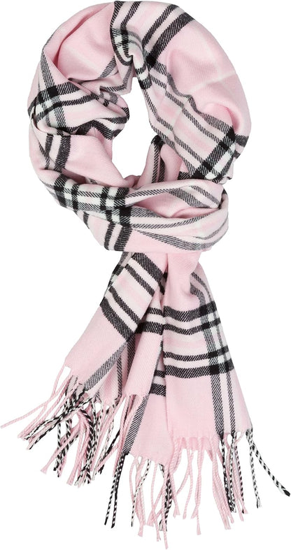 Plum Feathers Super Soft Luxurious Cashmere Feel Unisex for Men and Women Winter Scarf
