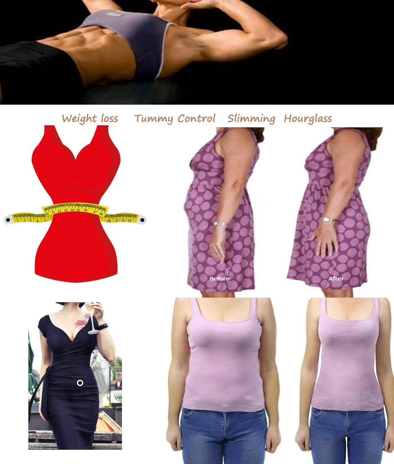 Close up of breathable seamless fabric on women's shapewear