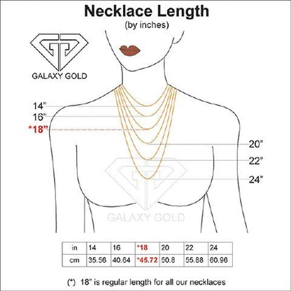 Galaxy Gold GG 14K Yellow Gold 18" Necklace with 4.83 Carat Natural Cushion-Shaped Sapphire