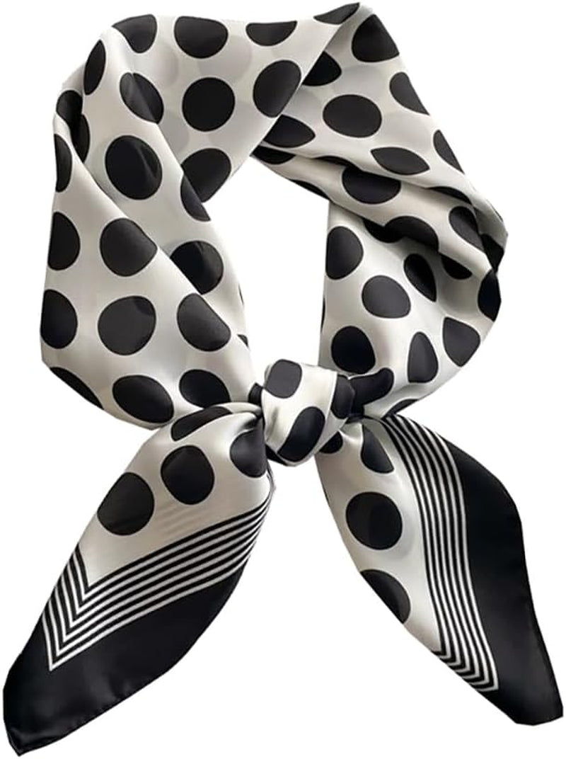 ANDANTINO 100% Mulberry Silk Square Scarf for Hair-25.6" X25.6'' Women Men Natural Silk Neckerchief Digital Printed Headscarf