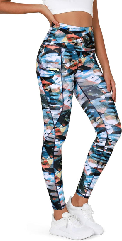 ODODOS Women'S High Waisted Yoga Leggings with Pockets, Tummy Control Non See through Workout Athletic Running Yoga Pants