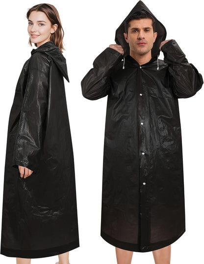 Waterproof EVA material detail of adult rain poncho