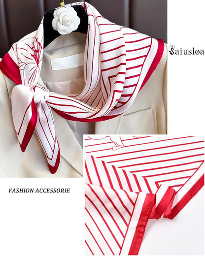 Neck Scarf for Womens Silky Head Scarves Hair Bandanas Square Scarf Fashion Accessories Lightweight