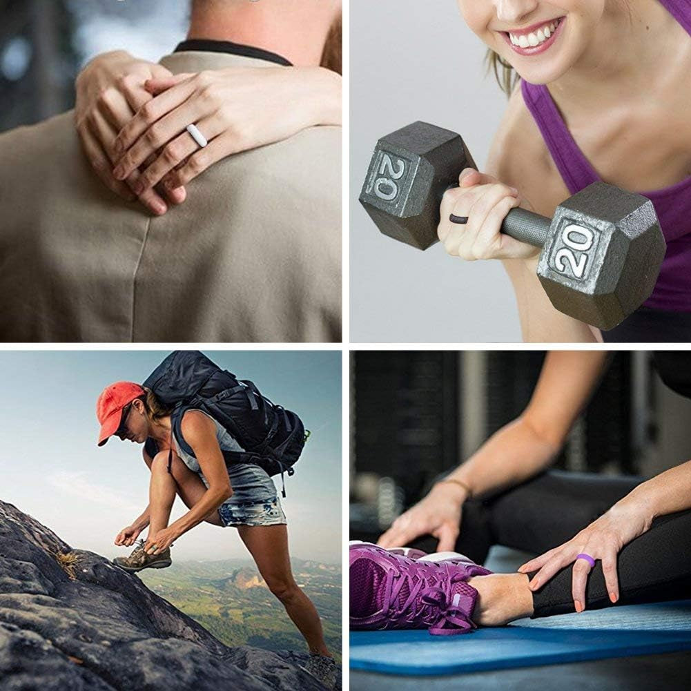 Lightweight silicone ring active lifestyle design