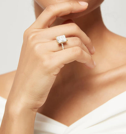 Cubic zirconia promise ring alternative diamond sparkle