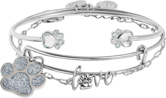 Alex and Ani Dog & Paw Themed Bracelet