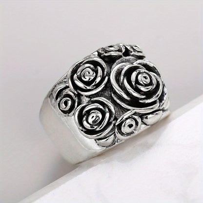 Statement rose flower ring ideal for casual daily wear and parties