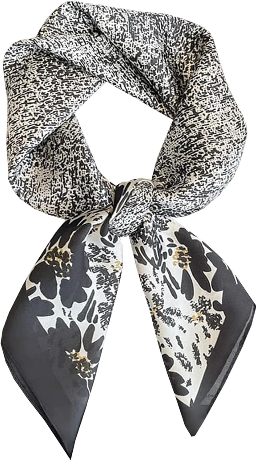 Neck Scarf for Womens Silky Head Scarves Hair Bandanas Square Scarf Fashion Accessories Lightweight