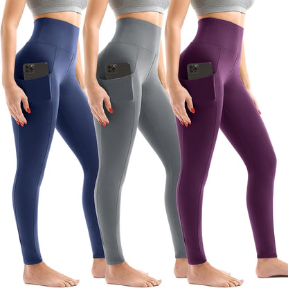 Stretchy fabric in pocket leggings for all-day wear