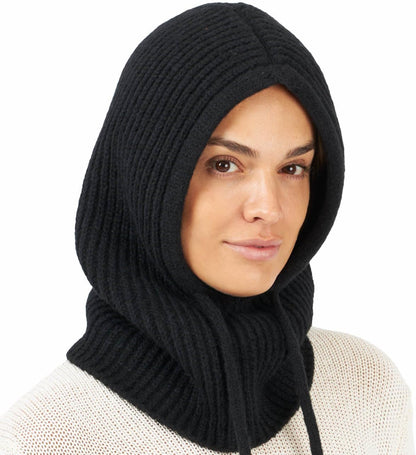 Hooded Scarf Beanie for Women Men Balaclava Scarves Hat for Fall Winter